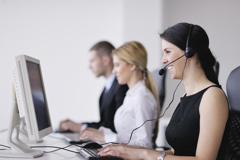 Hiring a Call Center for Better Growth, woman on a headset