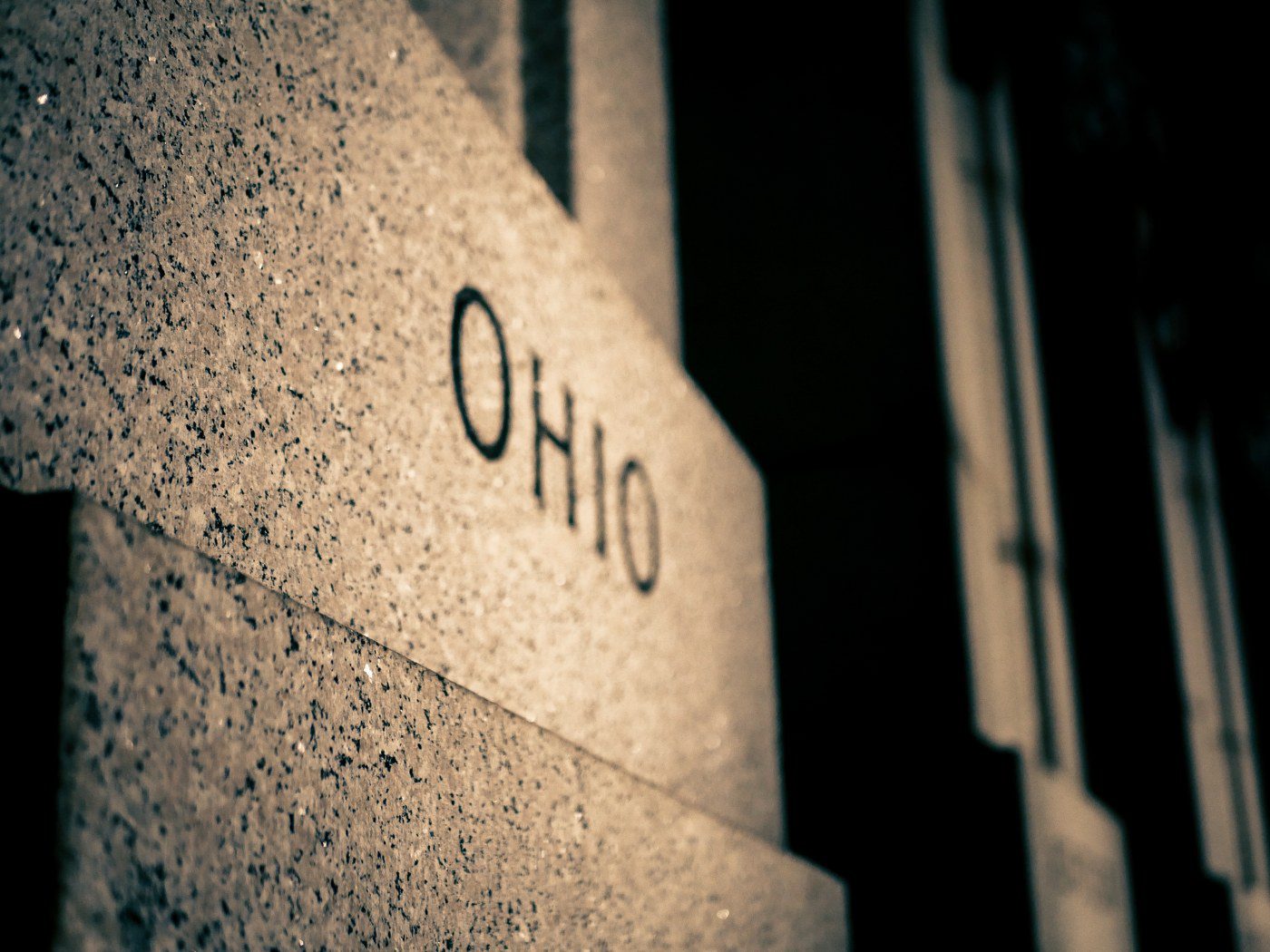 image of the word ohio cut into stone representing the need for ohio lawyers to get an answering service for attorneys