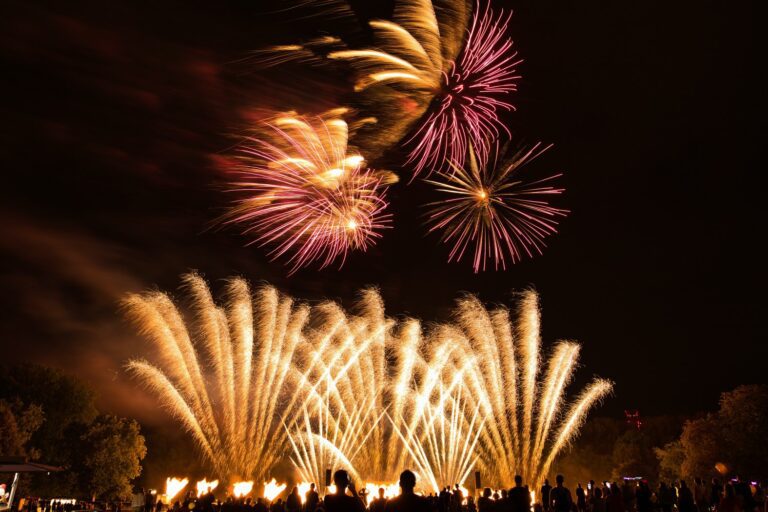 image of fireworks indicating a successful 4th of july event following call center support