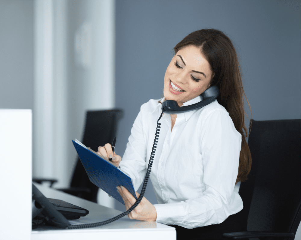 business phone answering service agent